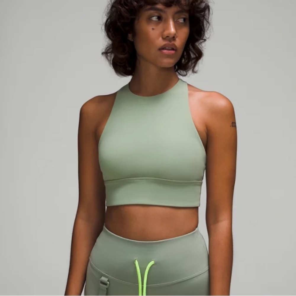 Lululemon Energy High-Neck Longline Bra; size 4-6